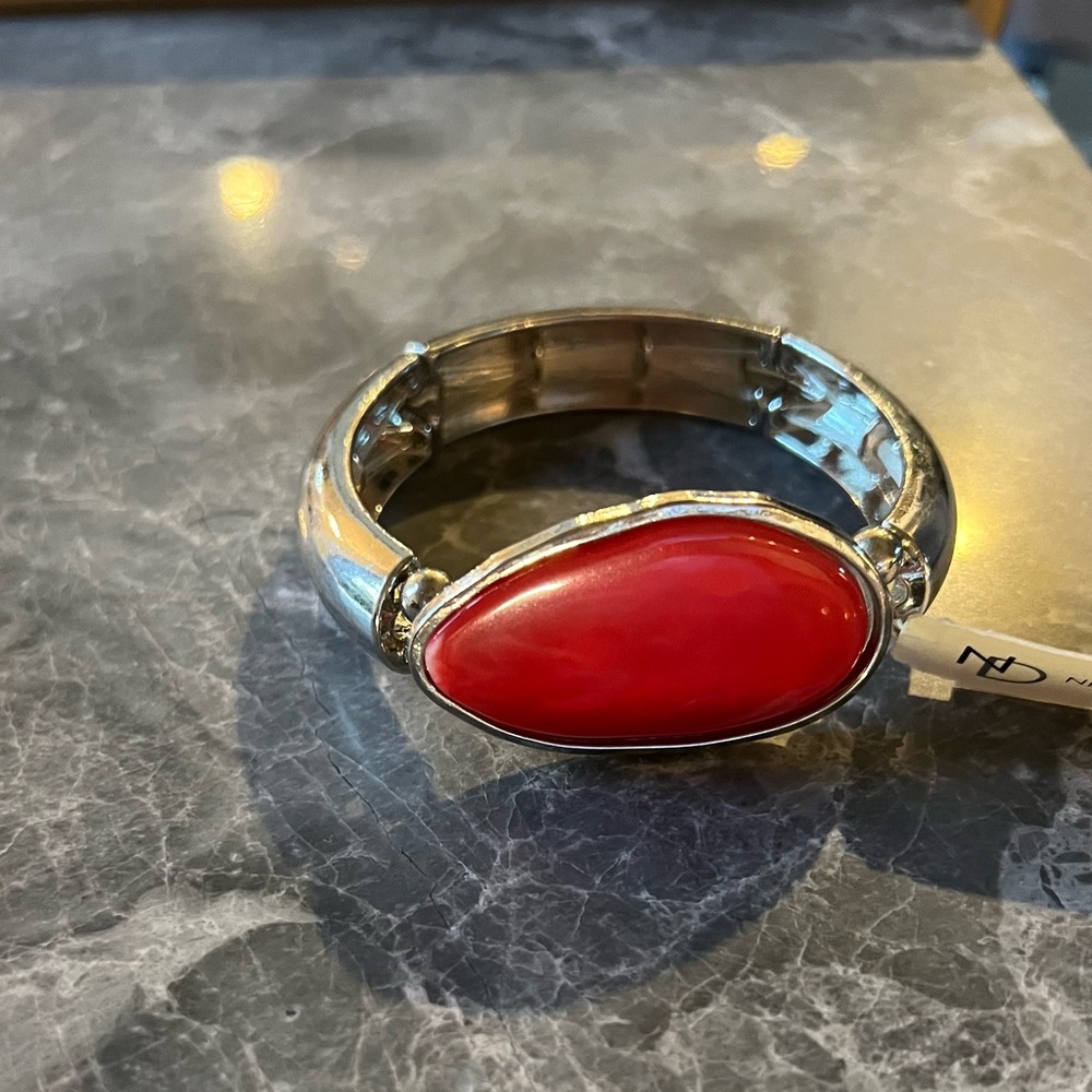 Red and Silver Bracelet